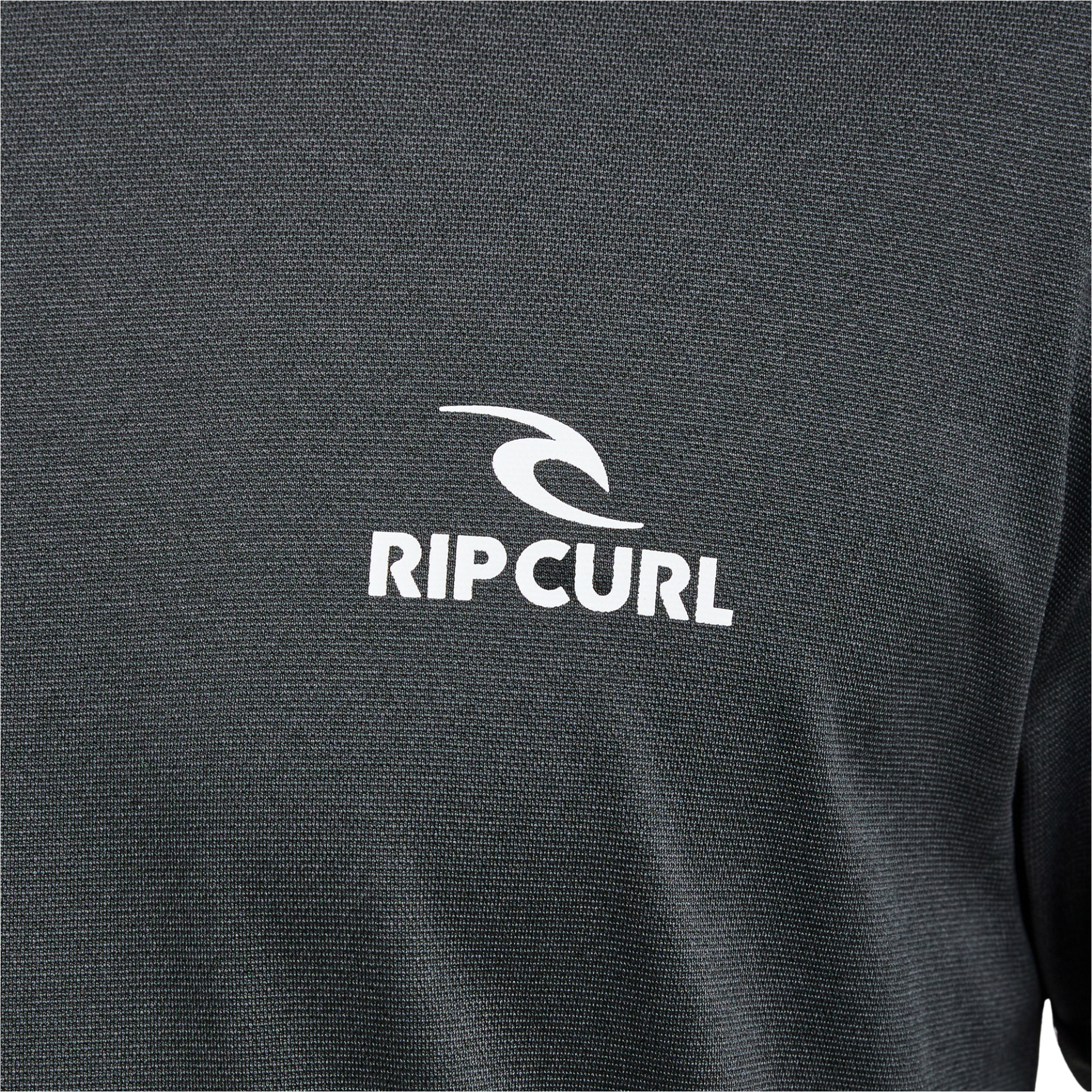 2026 Rip Curl Mens Stack UPF Long Sleeve Rash Vest 166MRV - Black Marle